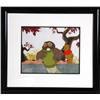 Image 1 : Disney Studios, Pooh and Owl, Production Cel with Drawing