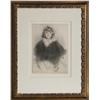 Image 1 : Jacques Villon, Portrait of a Girl, Etching