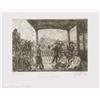 Image 1 : John Sloan, The Wake in the Ferry, Etching