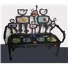 Image 1 : Art Glass Cast Iron Bench