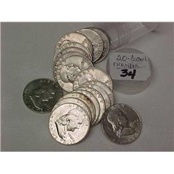 Silver 20 Franklin Half $