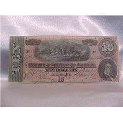 Confederate 1864 $10
