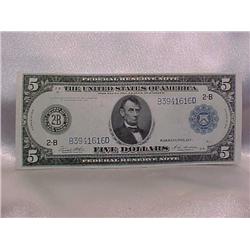 $5 FRN NY 1914