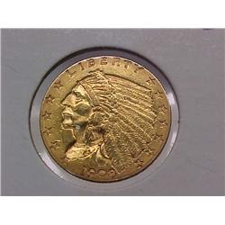 Gold $2.50 Indian 1908