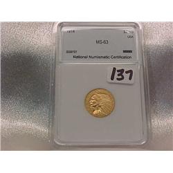 Gold $2.50 Indian 1914