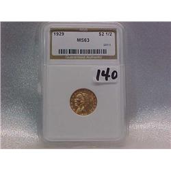 Gold $2.50 Indian 1929