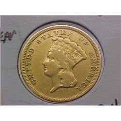 Gold $3 Princess 1854