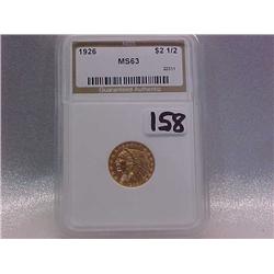 Gold $2.50 Indian 1926