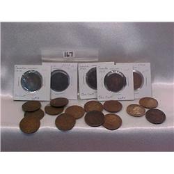 19 Canadian Large Cents