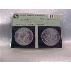 Morgan $ 1883-O IGA Photograde