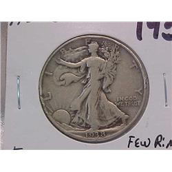 Walking Liberty Half $ 1938D