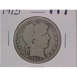Barber Half $ 1913
