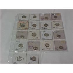 18 Mercury Dimes