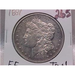 3 Morgan $: 1881, 1883-O, 1884-O