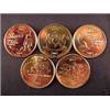 Image 1 : 2002 Complete Set Of 24kt. Gold Plated State Quarters