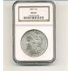 Image 1 : 1889-S CERTIFIED MORGAN SILVER DOLLAR CHOICE GEM NGC-MS-63 & SLABBED