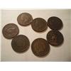 Image 1 : 7 Mixed Date Indian Head Pennies