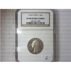 1979-S TYPE I WASHINGTON QUARTER NGC PF69 ULTRACAM