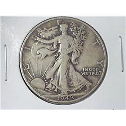 1942-D WALKING LIBERTY HALF DOLLAR
