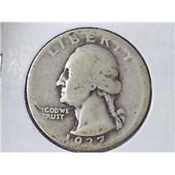 1937 WASHINGTON SILVER QUARTER