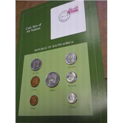 SOUTH AFRICA COIN & STAMP SET (UNC)