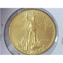 1993 US $50 AMERICAN GOLD EAGLE 1 OZ .999 (UNC)