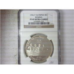 1996-P OLYMPICS US SILVER DOLLAR (ROWING)