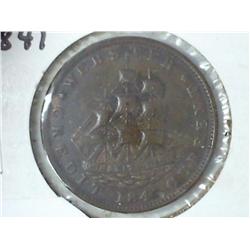 HT-18 DANIEL WEBSTER HARD TIMES TOKEN