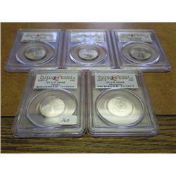 ALL 5 2007-P STATE QUARTERS PCGS MS68