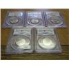 Image 1 : ALL 5 2007-P STATE QUARTERS PCGS MS68