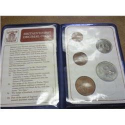 BRITAINS 1ST DECIMAL COINS (AS SHOWN)
