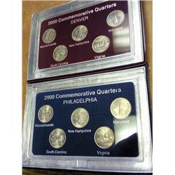 2-2000 STATE QUARTER SETS (UNC)
