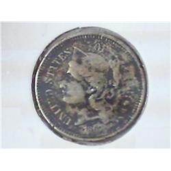 1867 THREE CENT PIECE (NICKEL)