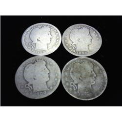 4 ASSORTED BARBER QUARTERS