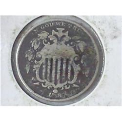 1868 SHIELD NICKEL