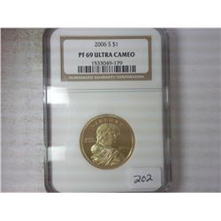 2006-S SACAGAWEA DOLLAR NGC PF69 ULTRA CAMEO