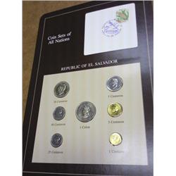 EL SALVADOR COIN & STAMP SET (UNC)