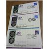 Image 1 : 3 US STATE QUARTER FDC'S (WA, NC, RI)