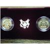 Image 2 : 1999 WASHINGTON BICEN. 2 COIN GOLD $5 SET