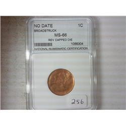 NO DATE BROADSTRUCK LINCOLN CENT