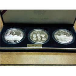 1994 US VETERANS 3 COIN PROOF SET