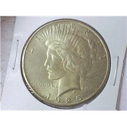 1925 PEACE SILVER DOLLAR (UNC)