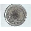 Image 1 : 1891 SEATED LIBERTY DIME