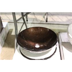 BROWN HANDWASHING SINK