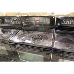LG BLACK FLAT TOP STOVE WITH CONVECTION OVEN