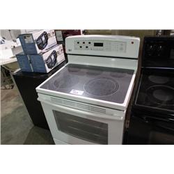 LG WHITE FLAT TOP STOVE WITH CONVECTION OVEN