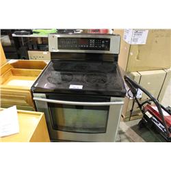 LG STAINLESS STEEL FLAT TOP STOVE WITH CONVECTION