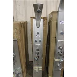 GREY SHOWER PANEL WITH MASSAGE NOZZLES