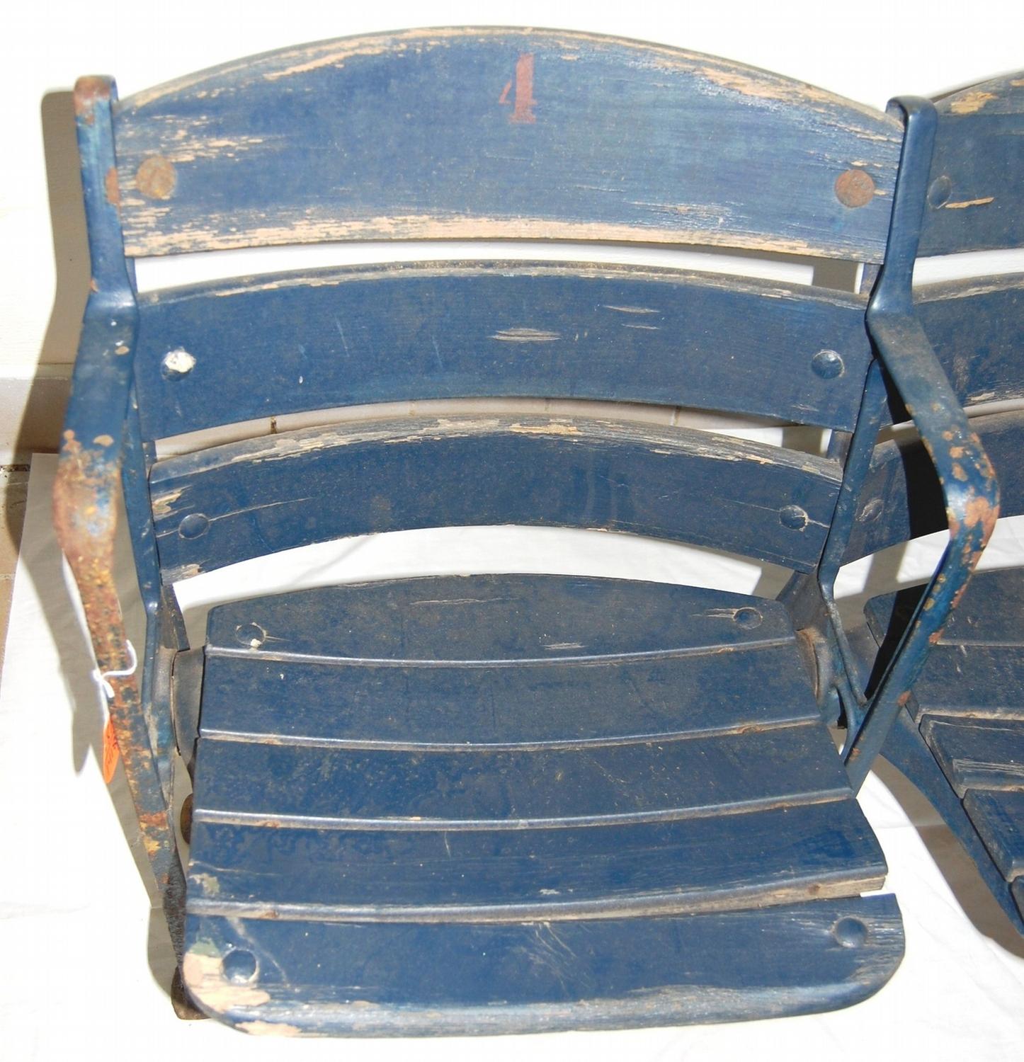 Authentic Stadium Field Box Seats from Forbes Field, Former Ballpark for Pittsburgh Pirates in 1971