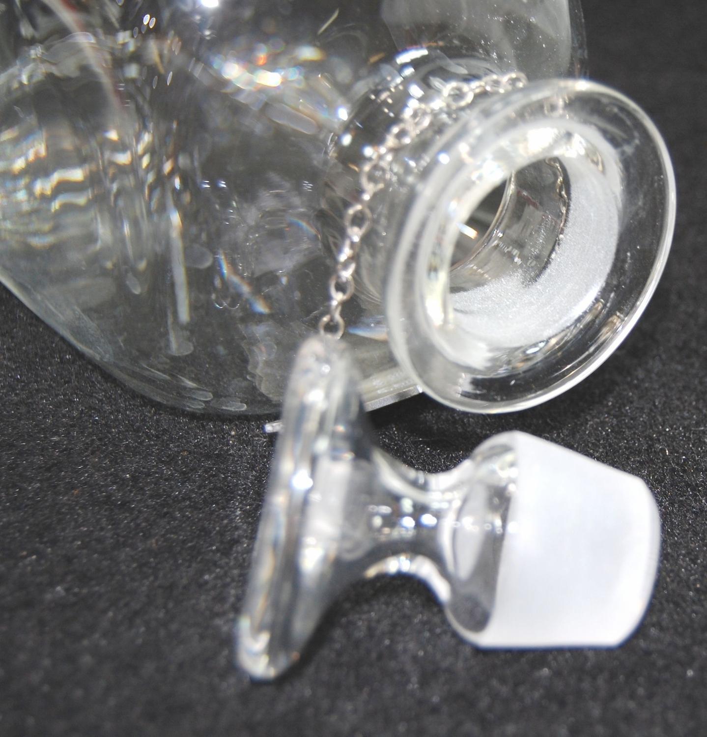 Royal Leer Dam Crystal Decanter Set, w/ Pewter Tags, Williamsburg